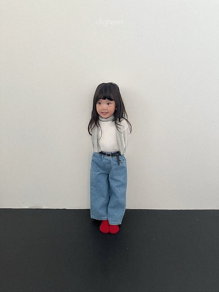 ドットデニムパンツ 3