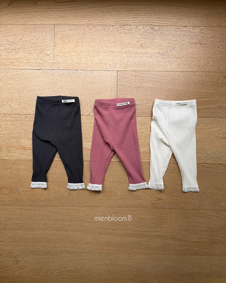 ベビーレースリブレギンス
