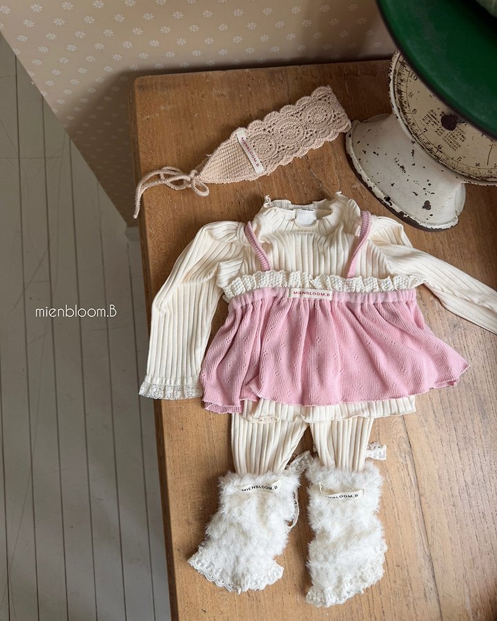 ベビーレースリブTシャツ 7