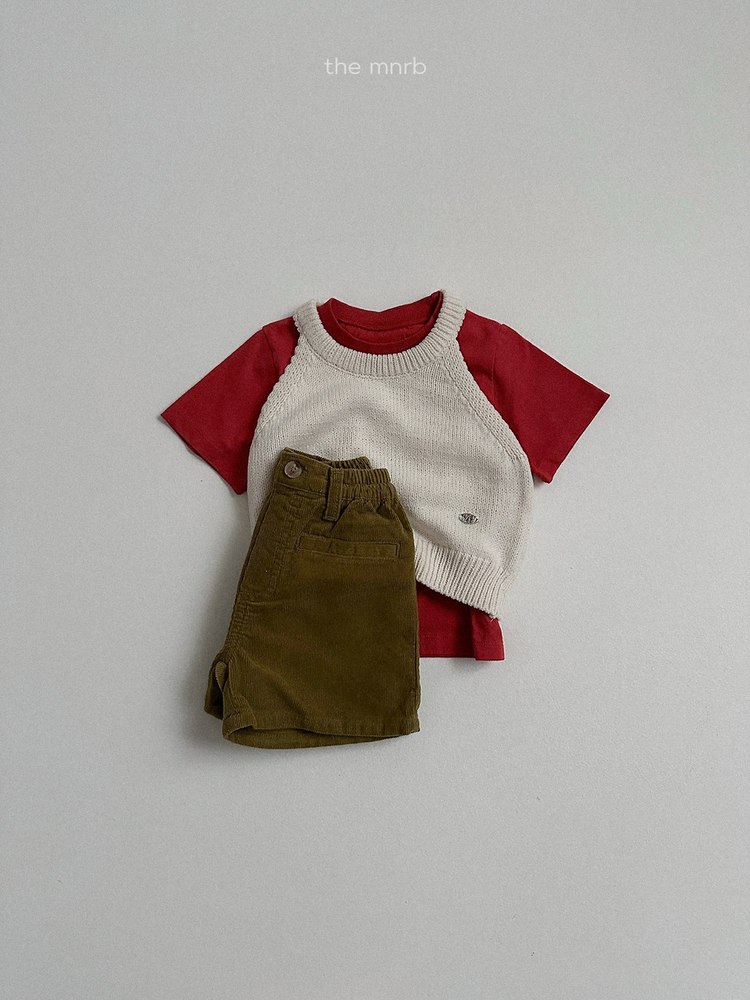 コーデュロイ4分丈パンツ 12