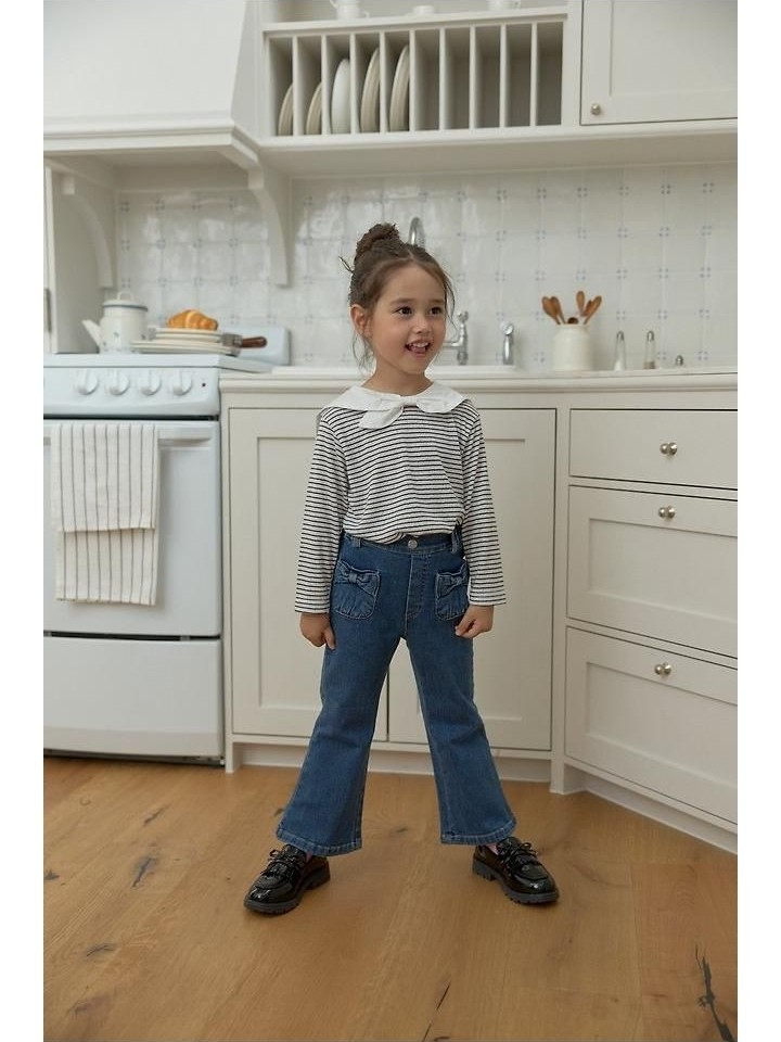ソフトリボンデニムブーツカットパンツ 4