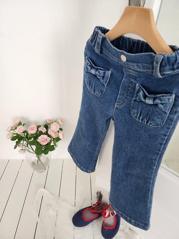 ソフトリボンデニムブーツカットパンツ 16