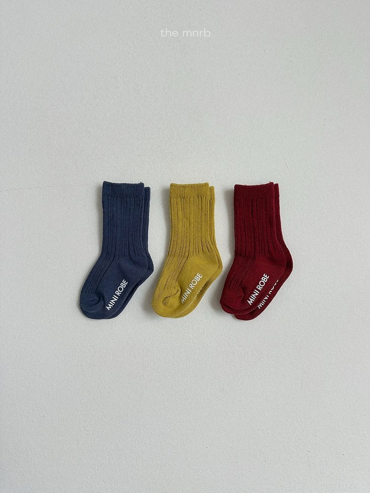 コットンリブソックス3足セット 3