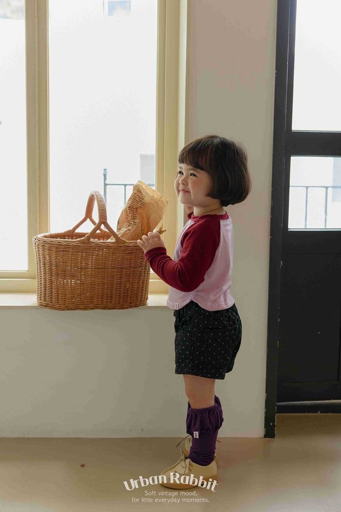 ドットデニムショートパンツ 2