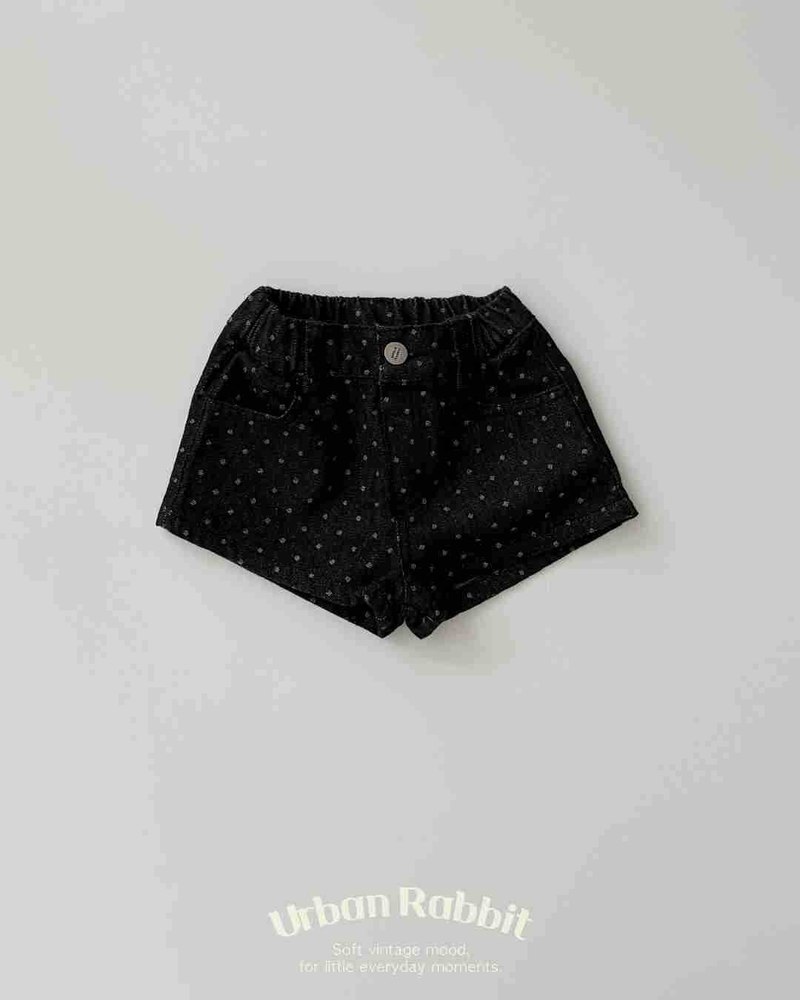ドットデニムショートパンツ 24