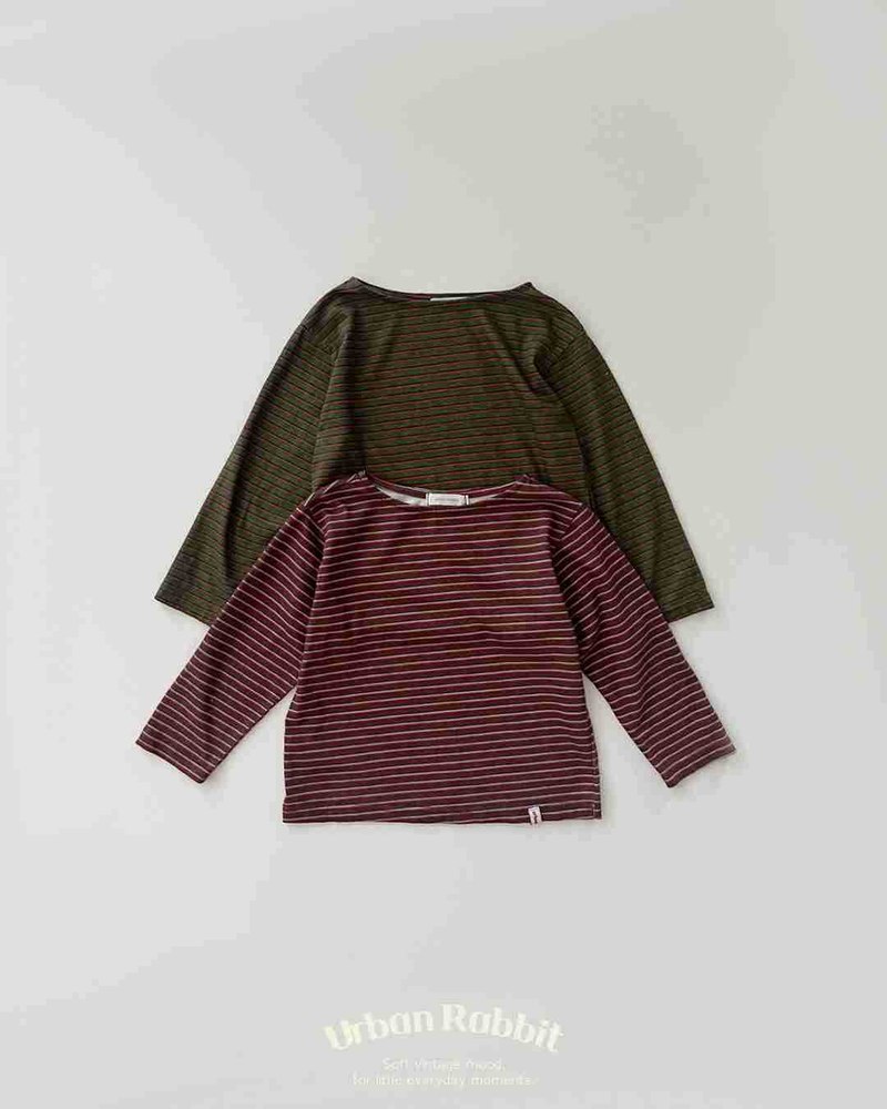 ハイティーンストライプロングTシャツ 16