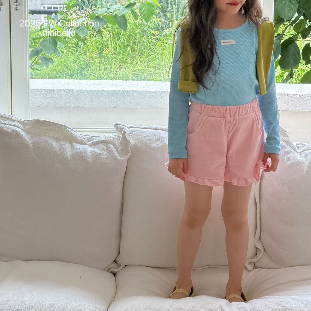 ハートコーデュロイフリルパンツ 13