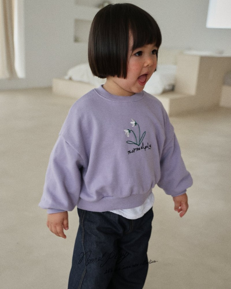 ドゥ花刺繍スウェット